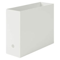 無印良品 再生ポリプロピレン入りファイルボックス スタンダードタイプ ホワイトグレー 良品計画（わけあり品）