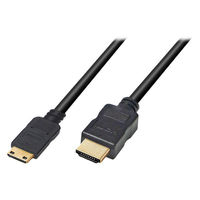 miniHDMIケーブル 1m VV-HDMI010AC-B2 1本（わけあり品）