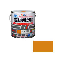 アサヒペン AP 水性道路線引き用塗料 4KG 黄色 901995 1個（わけあり品）