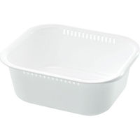 リッチェル シェリー 洗い桶 K型 ホワイト 16958 1個（わけあり品）