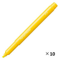 アスクル 蛍光ペン 蛍光マーカー インク容量1.5倍 イエロー 黄色 1箱（10本入） オリジナル（わけあり品）