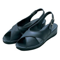 KAZEN ナースサンダル 22.5cmブラック 191-95 22.5cm 1足　サンダル（わけあり品）