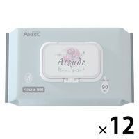 ベビーAtsude手口ふきシート90枚 新生児から ノンアルコール 無香料 1セット（90枚入×12個）