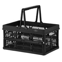 不二貿易 折りたたみコンテナM BK(86446) 69004 1個