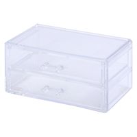 不二貿易 PSコスメ収納 引き出し2段 14382 1個