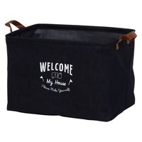 不二貿易 ファブリックボックススクエア デニム 32816 1個