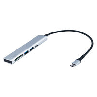 ナカバヤシ TypeーC　USB3.2Gen1　C1A2SDカードリーダー　シルバー COMーC3SD143SL 1個