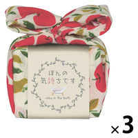 おふろはん バスエッセンス＆ハンカチ りんごRE ローズ 1セット（1個×3） プレーリードッグ