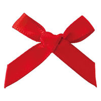 ヘッズ サテンリボンシールー2／レッド REDー2S 1袋（100個）