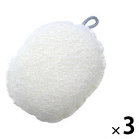 ワイズ ボディスポンジ ヘチマ風 ホワイト BZー045 1セット（3個）