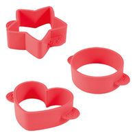 アーネスト ホットケーキ型 丸 ハート 星 3個組 Aー75853 1個