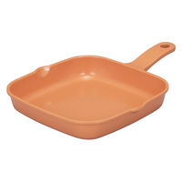 シービージャパン コパン グリルプレート角型18×18cm テラコッタ 4573306873457 1個