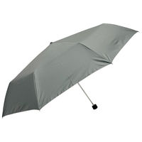 雨あられさん専用品 ユニセックス晴雨兼用傘】一級遮光-キューブ-長-シルバーグレー
