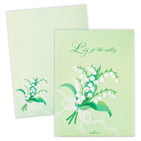 日本ホールマーク ホールマーク 便箋 スズランブーケ 844394 1セット(6冊)（直送品）