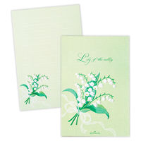 日本ホールマーク ホールマーク 葉書箋 スズランブーケ 844516 1セット(6冊)（直送品）