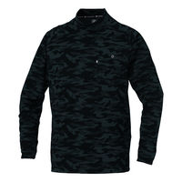 コーコス信岡 長袖ローネック(リラックスフィット) 5L ディアゴブラック AS-758 1着（直送品）