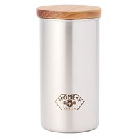 ステンレスキャニスターL 直径8.5、高さ15.7 cm AKOMEYA TOKYO/アコメヤ