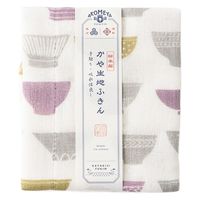 かや生地ふきん 茶碗 パープル AKOMEYA TOKYO/アコメヤ