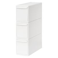 吉川国工業所 組み合わせて使える収納ケース スリムM3個組 AW MOS-01L*3P_AW 1セット