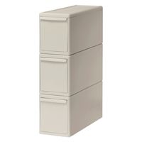 吉川国工業所 組み合わせて使える収納ケース スリムM3個組 Be MOS-01L*3P_Be 1セット