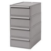 吉川国工業所 クロゼット・システム 引出し(S)4個組 AGy CS-D1*4P_AGy 1セット