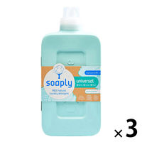 ソープリー Soaply ランドリーデタージェントユニバーサル 1000mL 1セット（1個×3） 衣料用洗剤 Soaply