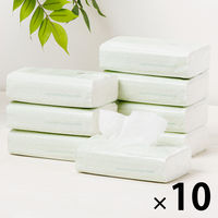 ティッシュペーパー 200枚（8個入）ソフトパックティッシュ 1セット（8個入×10パック）アスクル オリジナル