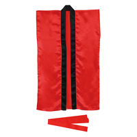 アーテック ソフトサテンロングハッピ Ｍ 赤（ハチマキ付） 18440 1個