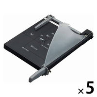ナカバヤシ ペーパーカッターA4 ブラック NSD-KA4BK 1セット(1台×5)