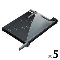 ナカバヤシ ペーパーカッターA3 ブラック NSD-KA3BK 1セット(1台×5)
