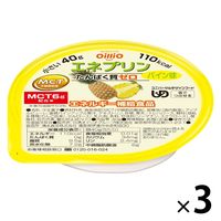 日清オイリオ MCTプリン エネプリン   介護 介護食品 やわらか食  デザート おやつ 高齢者  パイン味  3個