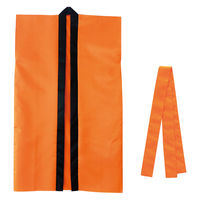 アーテック ソフトサテンロングハッピ Ｌ 橙（ハチマキ付） 18449 1個