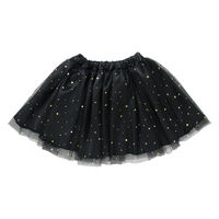 アーテック ソフトサテン チュールスカート 黒 18718 1枚