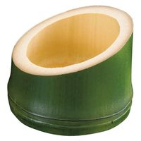 ヤマコー 青塗丸竹珍味入 ハス切り 22205 1個（直送品）