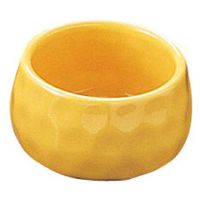 ヤマコー 黄釉三ツ足珍味入