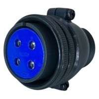 第一電子工業 MS非防水丸形 ストレートプラグ(分割シェル)  ハンダ付け結線用コネクタ メス 4芯 D/MS3106B22-22S 1個（直送品）