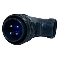 第一電子工業 MS非防水丸形 ライトアングルプラグ(分割シェル) ハンダ付け結線用コネクタ オス 4芯 D/MS3108B20-4P 1個（直送品）