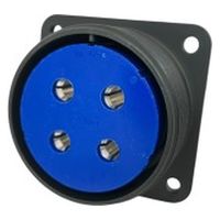 第一電子工業 MS非防水丸形 ボックスレセプタクル ハンダ付け結線用コネクタ メス 4芯 D/MS3102A32-17S 1個（直送品）