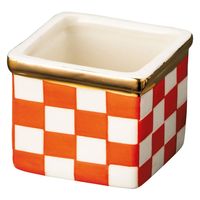 ヤマコー 手描き金縁市松珍味入