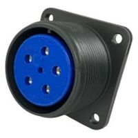 第一電子工業 MS非防水丸形 ボックスレセプタクル ハンダ付け結線用コネクタ メス 6芯 D/MS3102A20-17S 1個（直送品）