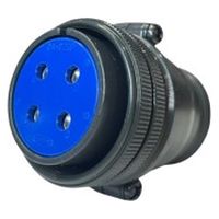 第一電子工業 MS非防水丸形 ストレートプラグ(分割シェル)  ハンダ付け結線用コネクタ メス 4芯 D/MS3106B24-22S 1個（直送品）