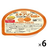 日清オイリオ MCTプリン エネプリン   介護 介護食品 やわらか食  デザート おやつ 高齢者   みかん味  6個