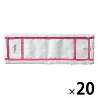 山崎産業 コンドルスムーズラーグECO レッド 1セット（1枚×20）ワンタッチフロアモップ ワイドフレッシュモップ スペアモップ
