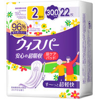 ウィスパー 安心の超吸収り 吸水ケア 尿もれパッド 300cc 37cm 1パック（22枚入） P＆G 尿漏れ
