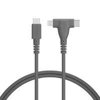 MOTTERU 2in1 USB-C to Lightning & C 1m X[L[ubN MOT-2IN1G100-BK 1iij