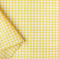日本紐釦貿易 40sギンガムチェック 中 巾110cm×10m切売カット イエロー B53000Z-203-10M（直送品）