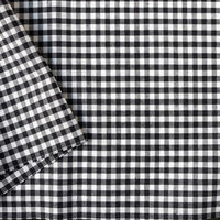 日本紐釦貿易 40sギンガムチェック 中 巾110cm×10m切売カット ブラック B53000Z-206-10M（直送品）
