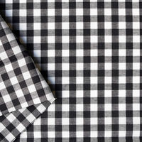 双日ファッション 40sギンガムチェック 大 巾110cm×10m切売カット ブラック B53000Z-306-10M（直送品）