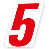 ＨＥＩＫＯ　ナンバーセルフ ＳＳ 5　赤　007061305　１束（120枚入）