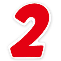 ＨＥＩＫＯ　Ｎナンバーセルフ Ｍ 2　赤　007060902　１束（21枚入）